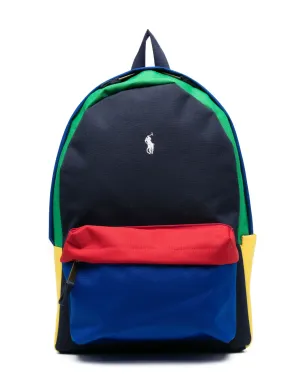 POLO RALPH LAUREN KIDS ポロポニー カラーブロック バックパック ブルー - サムネイル1