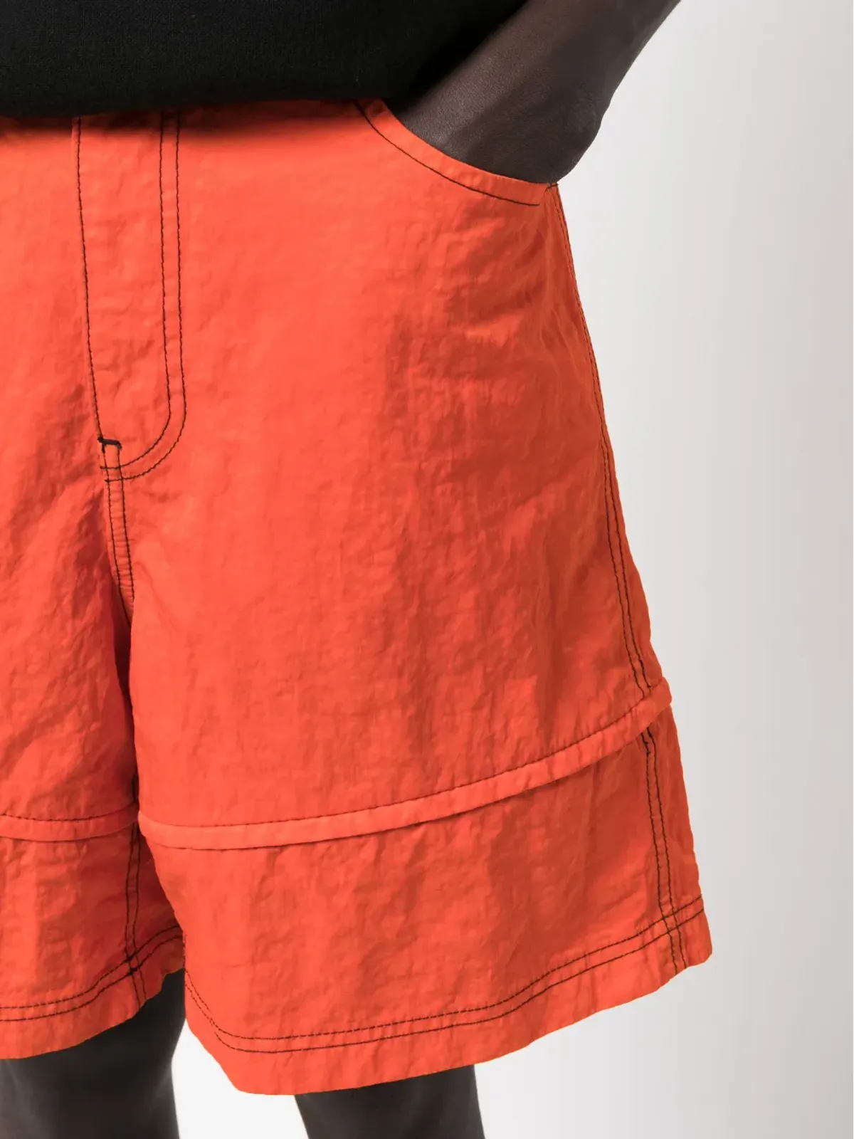 Eckhaus Latta コントラストステッチ バミューダショーツ - 画像5