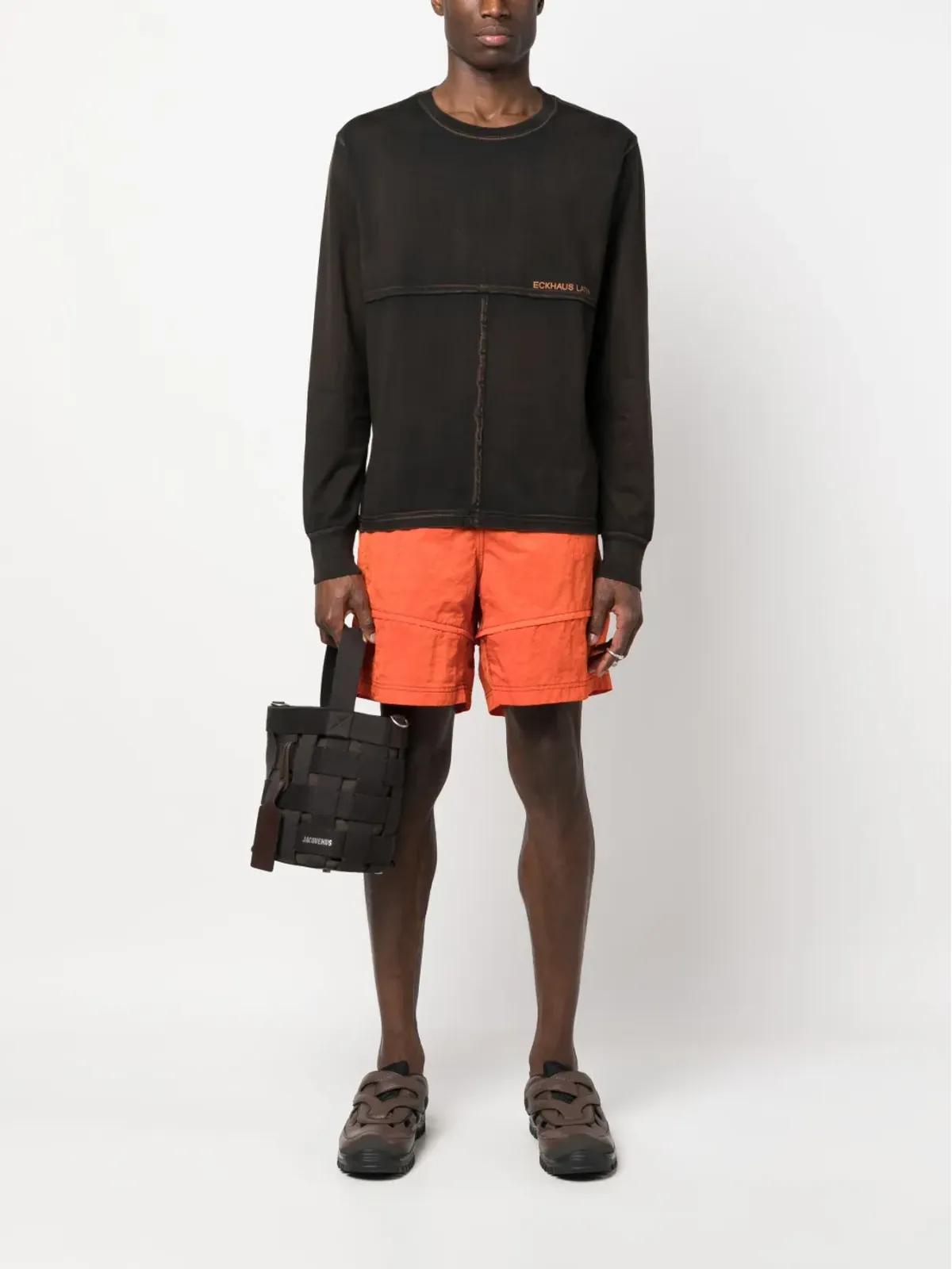 Eckhaus Latta コントラストステッチ バミューダショーツ - 画像2