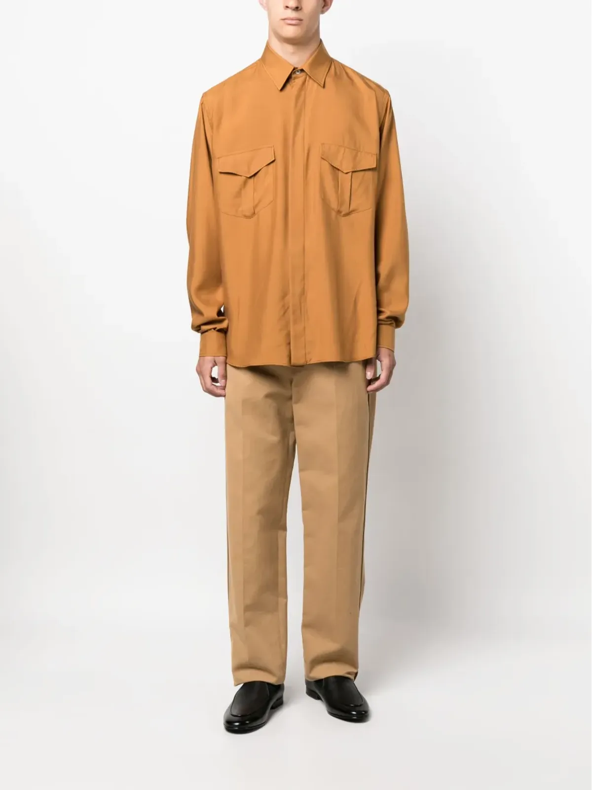 Bally ポイントカラー シルクシャツ - 画像2