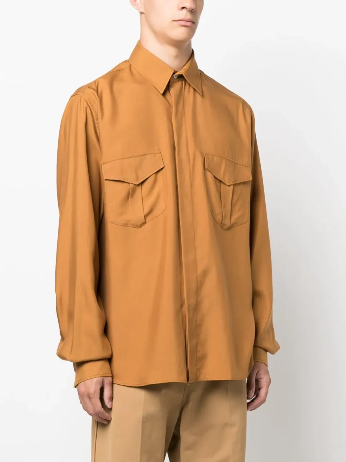 Bally ポイントカラー シルクシャツ - 画像3