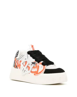 NAKED WOLFE Kosa Graffiti low-top sneakers - White - サムネイル2