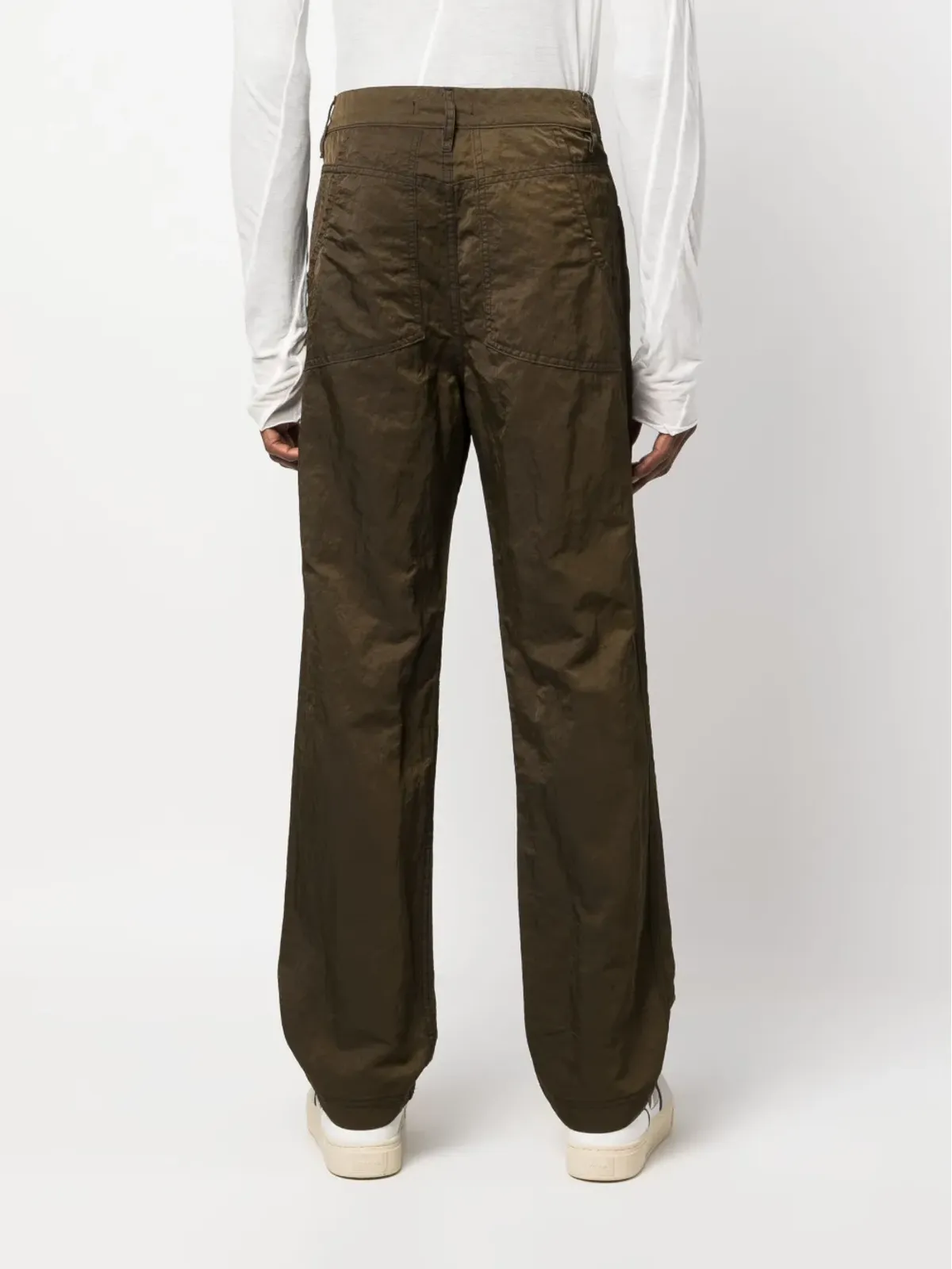Eckhaus Latta クリンクル加工ストレートパンツ - 画像5