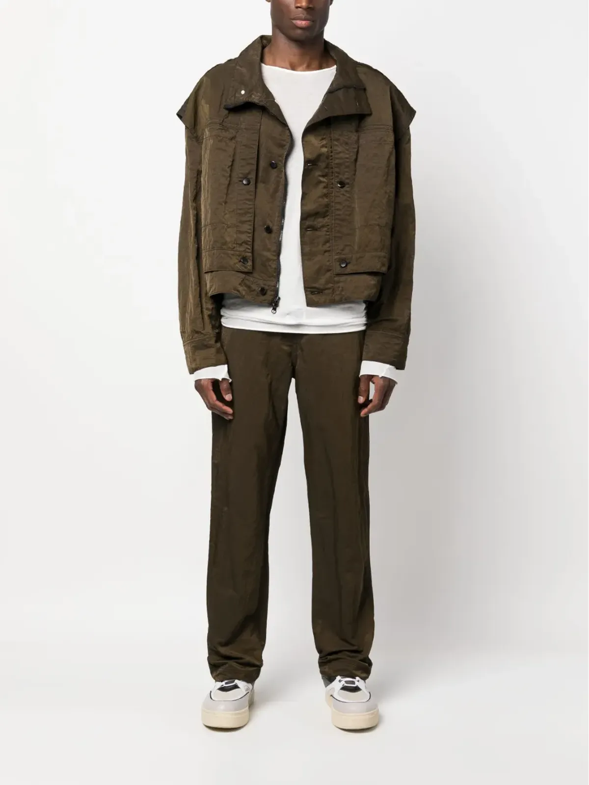 Eckhaus Latta クリンクル加工ストレートパンツ - 画像2