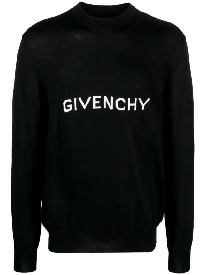 Givenchy Givenchy ロゴ入りインターシャ ウールセーターの商品画像