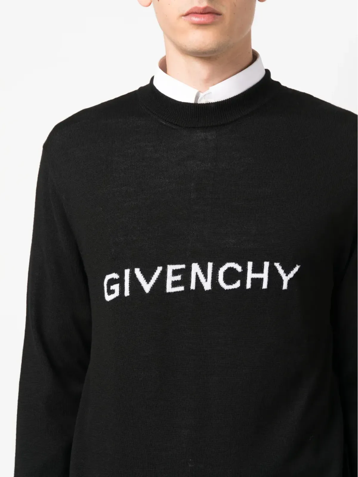 Givenchy ロゴ入りインターシャ ウールセーター - 画像5