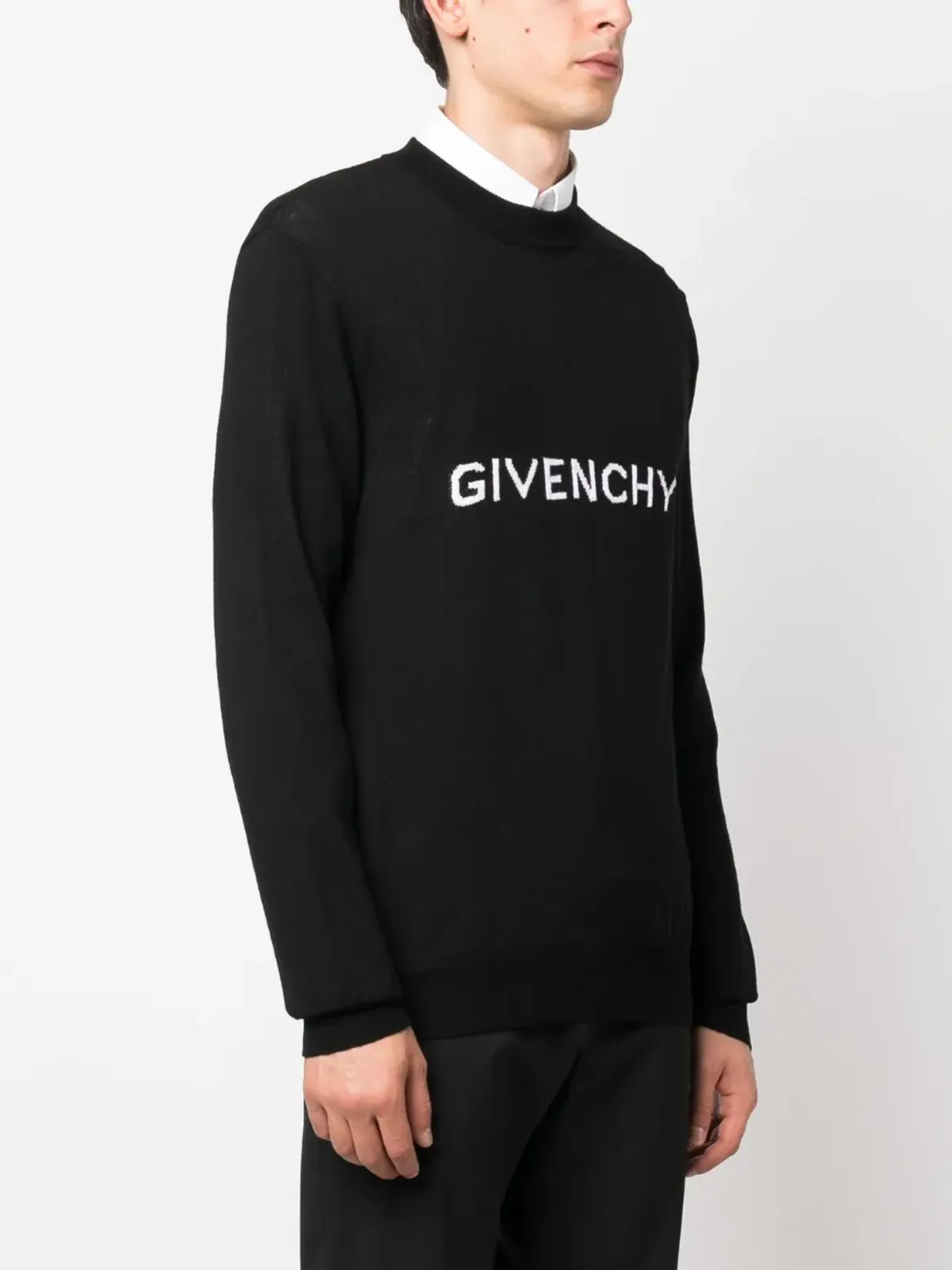 Givenchy ロゴ入りインターシャ ウールセーター - 画像3