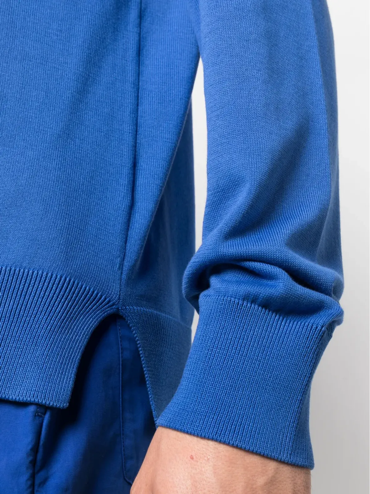 Officine Generale ファインニットコットンジャンパー - ブルー - 画像5