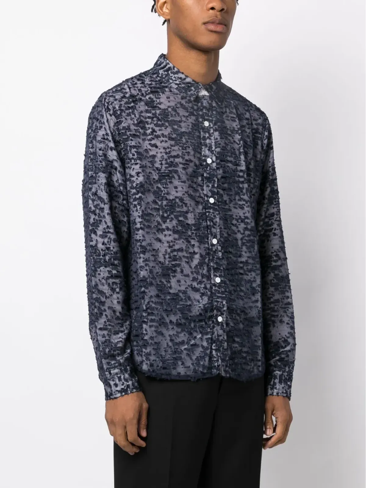 Private Stock The Vital textured shirt - 画像3