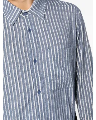 Craig Green ダメージ加工ストライプコットンシャツ - サムネイル5