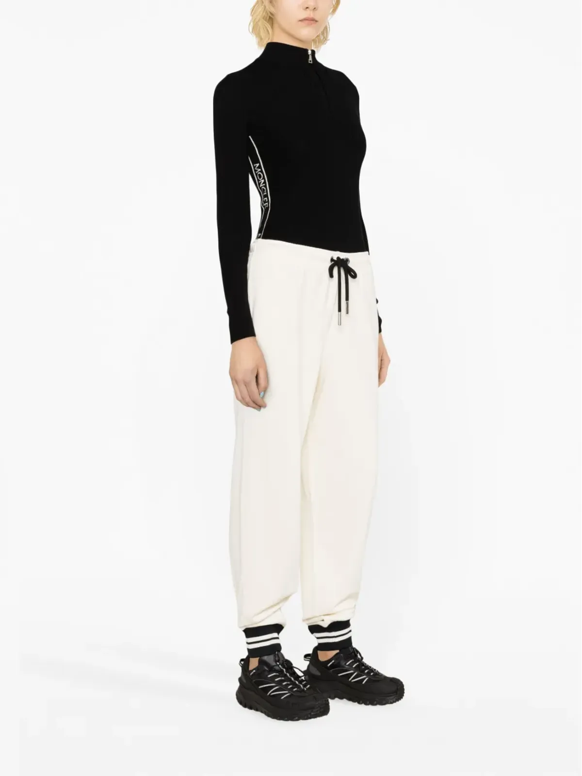 Moncler ストライプトリム トラックパンツ - 画像3