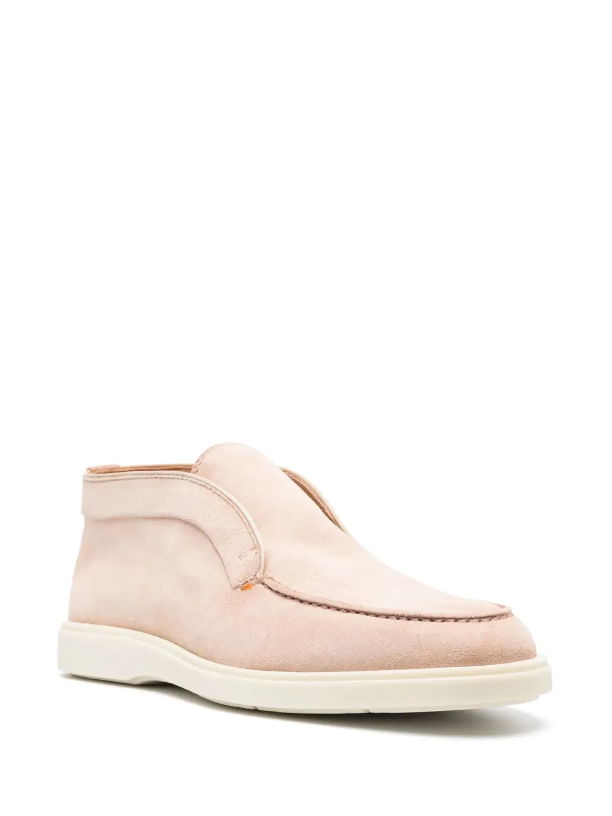 Santoni アーモンドトゥ・スエードブーツ - 画像2