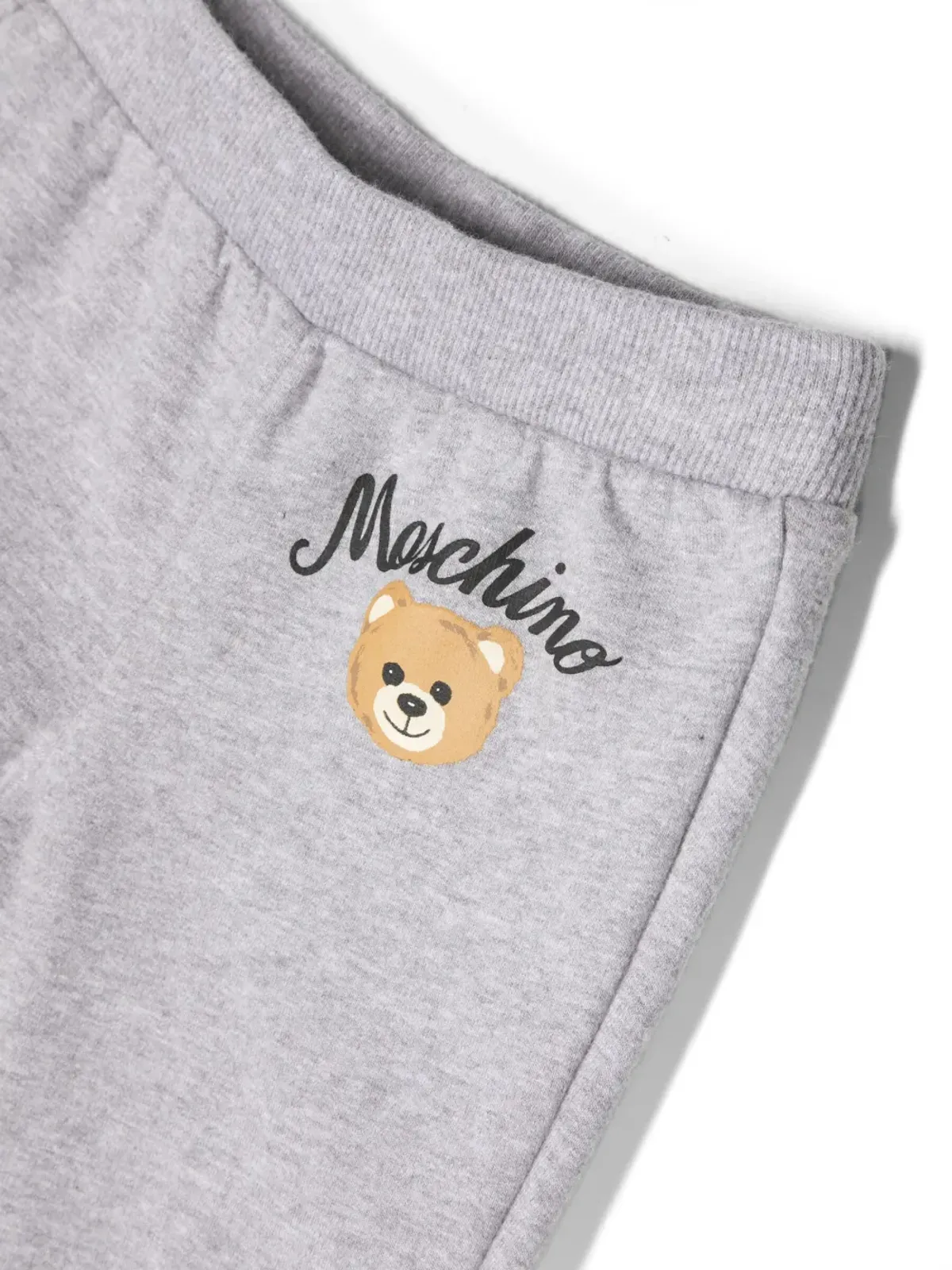 Moschino Kids teddy-bear print cotton tracksuit - Grey - 画像3