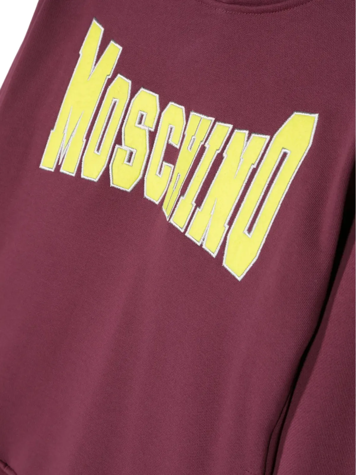 Moschino Kids Varsityロゴ コットン フーディー - 画像3