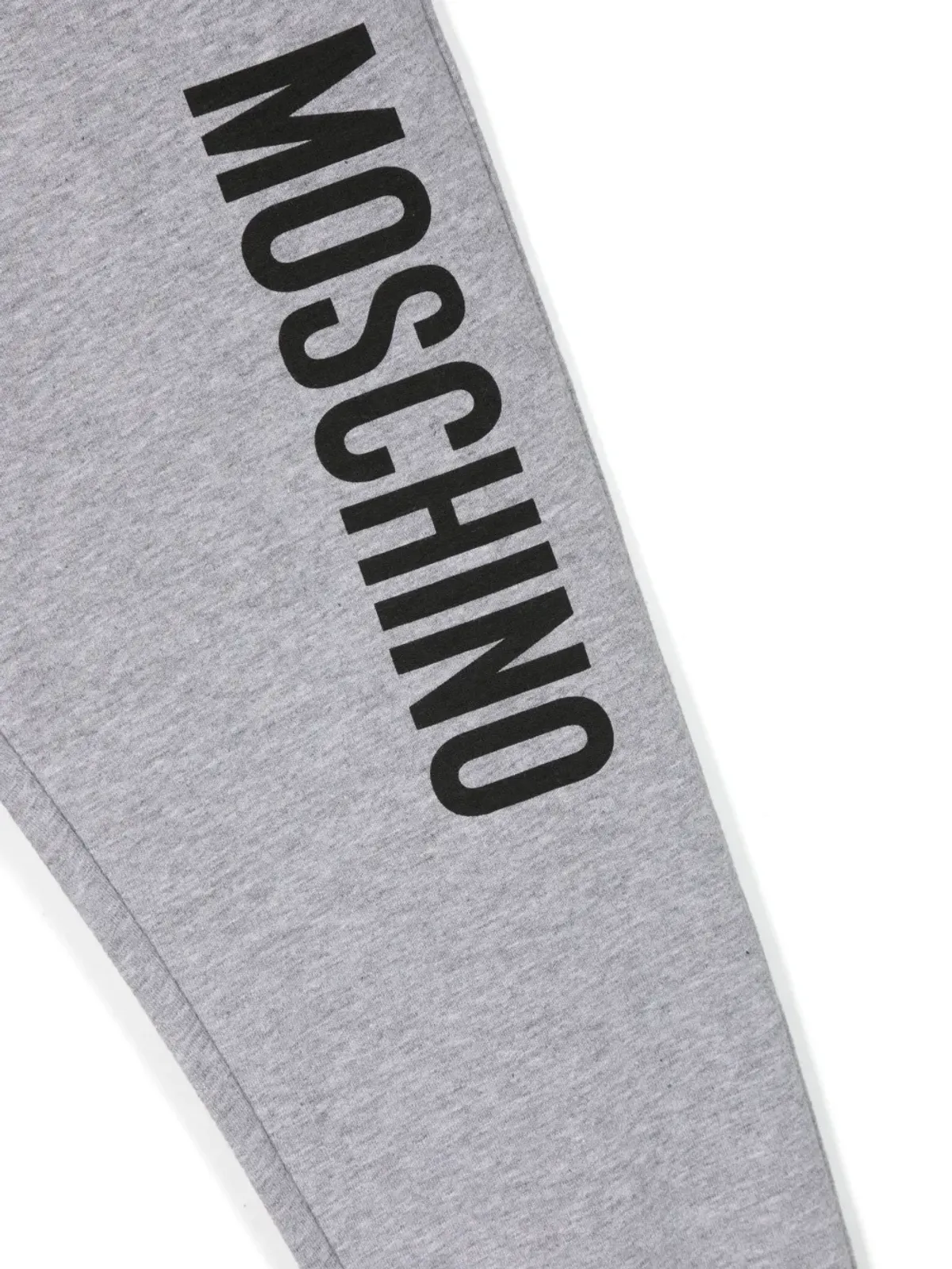 Moschino Kids ロゴプリント コットン トラックパンツ グレー - 画像3