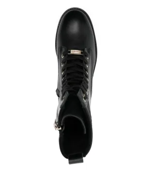 Calvin Klein ロゴプレート付きレザーブーツ - サムネイル4
