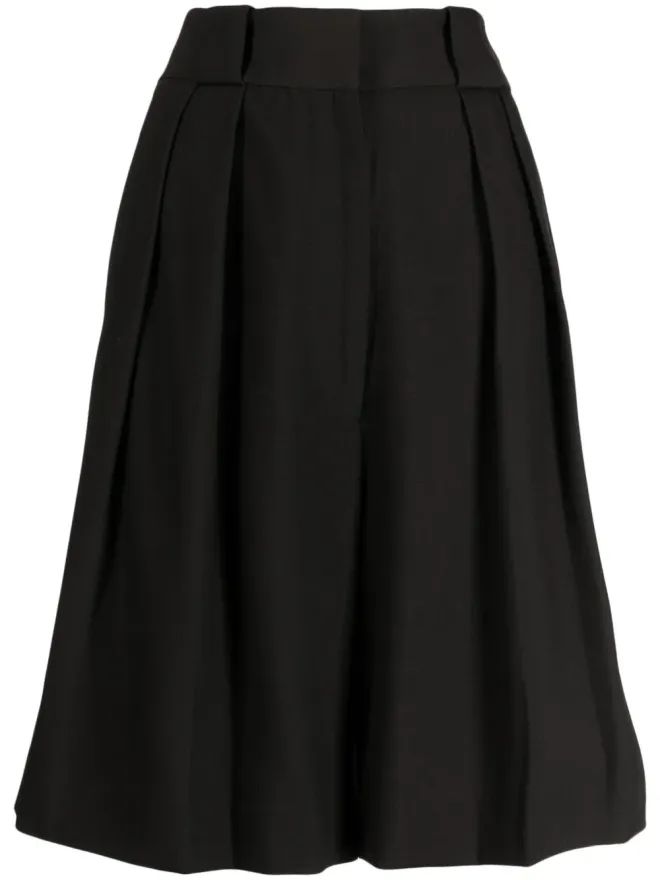 KHAITE KHAITE Rillo ワイドレッグプリーツショーツの商品画像