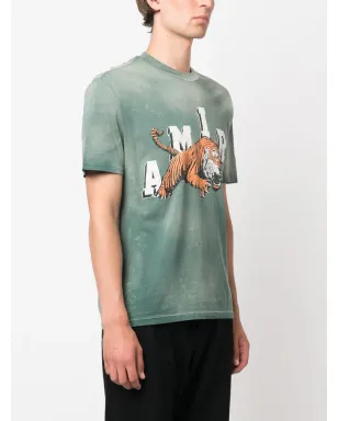 AMIRI ヴィンテージ タイガー 半袖 Tシャツ - グリーン - サムネイル3