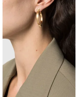 Annelise Michelson スクリュー・モチーフ・フープピアス - サムネイル2