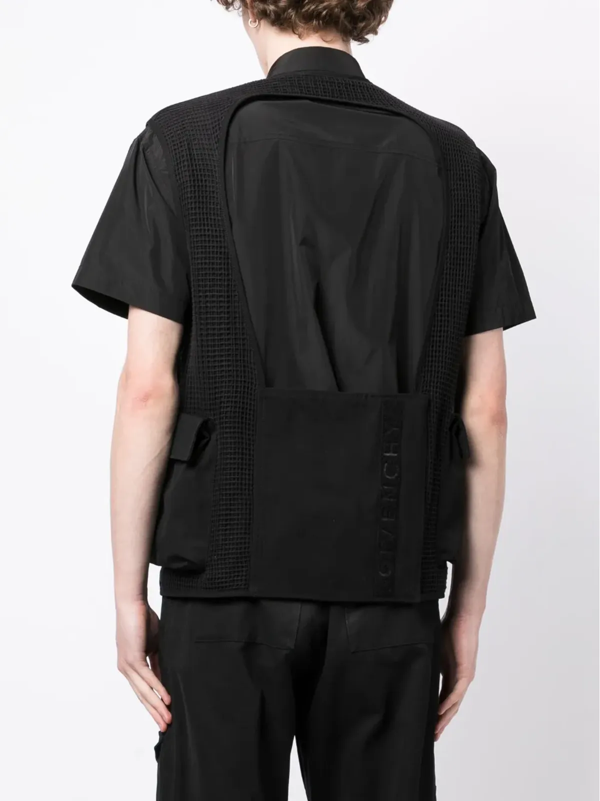 Givenchy ジップアップ コットン カーゴ ジレ - ブラック - 画像4