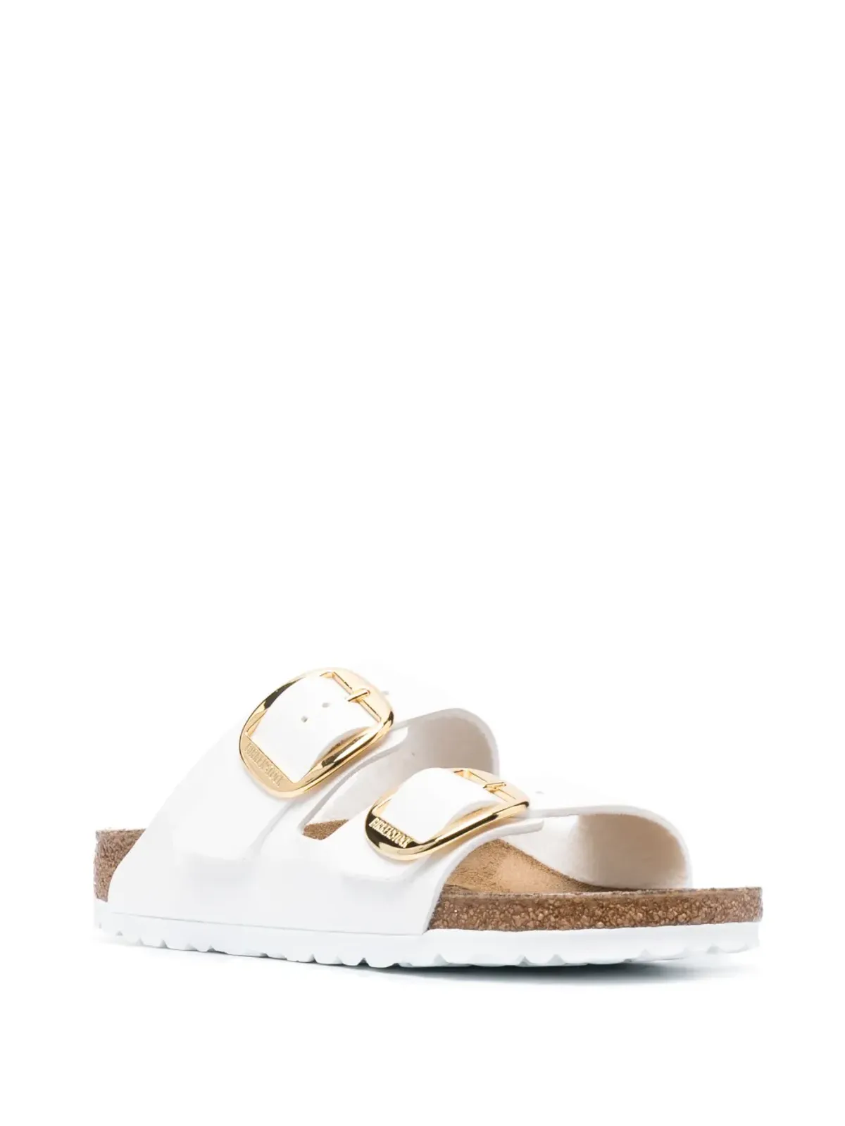 Birkenstock アリゾナ Big Buckle レザーサンダル - ホワイト - 画像2