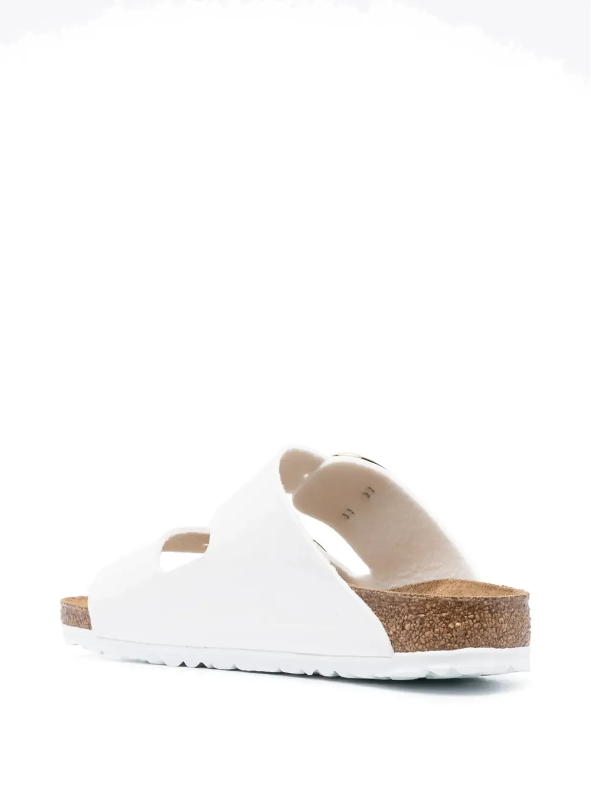Birkenstock アリゾナ Big Buckle レザーサンダル - ホワイト - 画像3