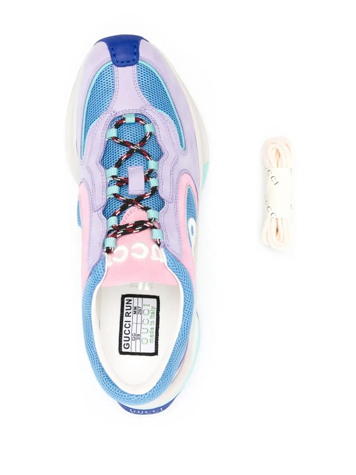Gucci ランレースアップスニーカー - 画像4