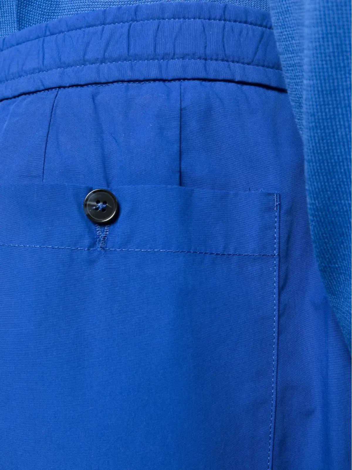Officine Generale Joaquim ドローストリングウエスト コットンショーツ ブルー - 画像5