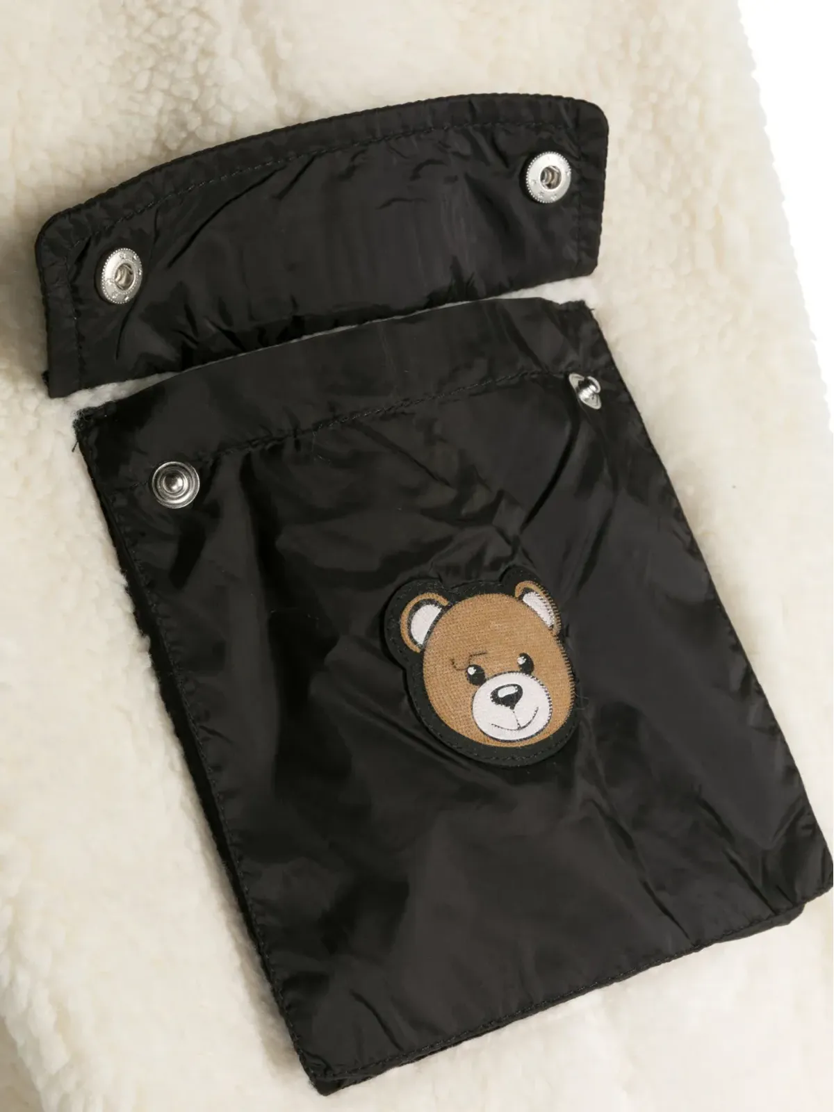 Moschino Kids フェイクファー トラックパンツ ホワイト - 画像3