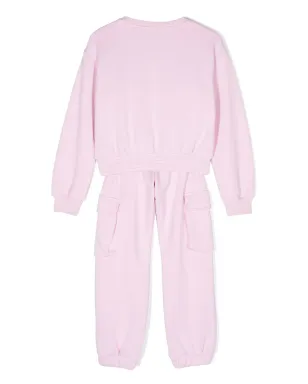 Moschino Kids ロゴプリント トラックスーツセット ピンク - サムネイル2