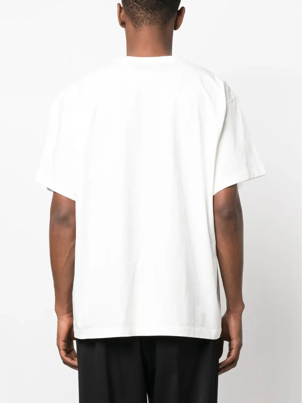 MM6 Maison Margiela ロゴパッチ コットン Tシャツ ホワイト - 画像4