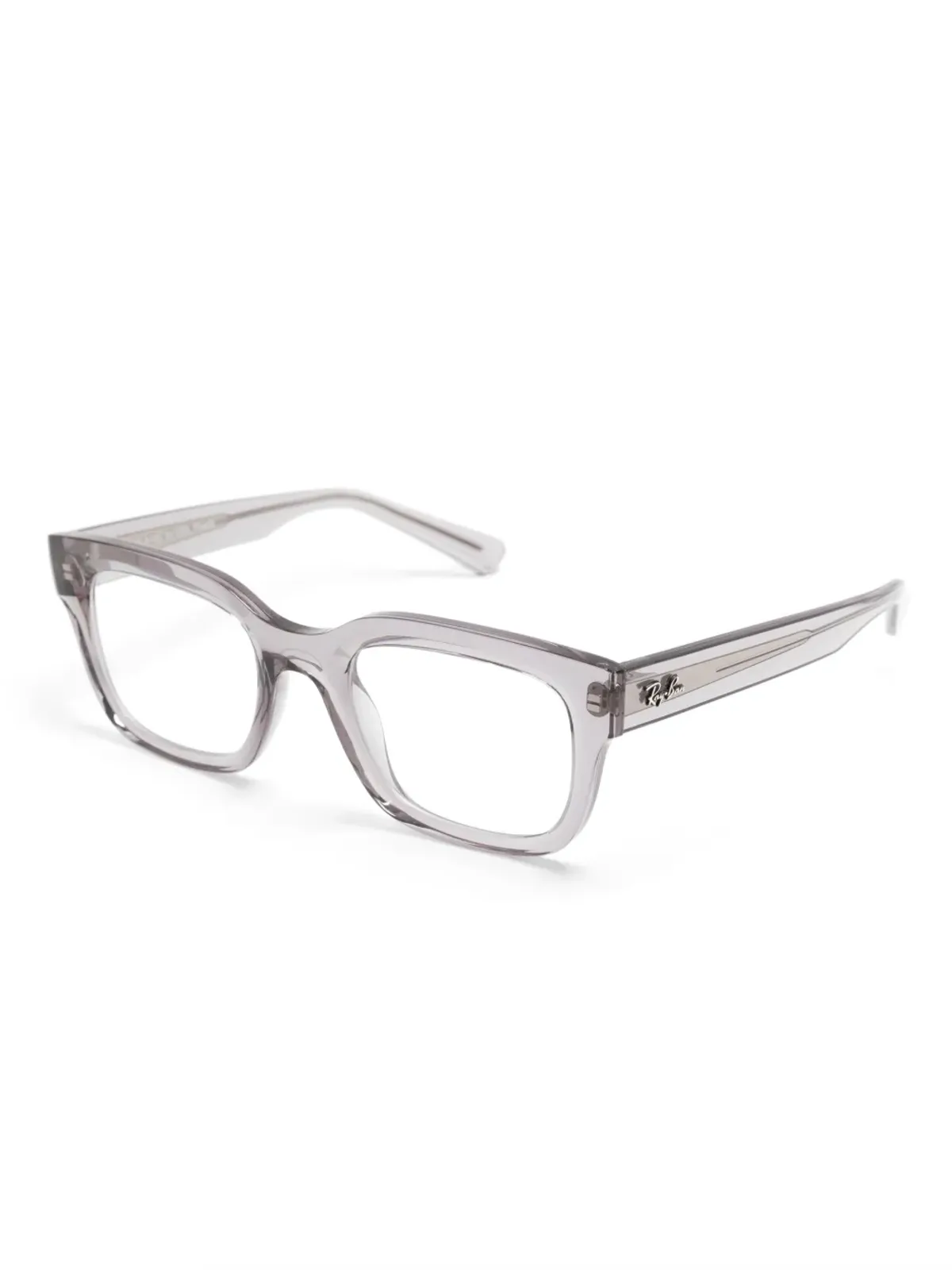 Ray-Ban 透明な長方形フレームのメガネ - 画像2