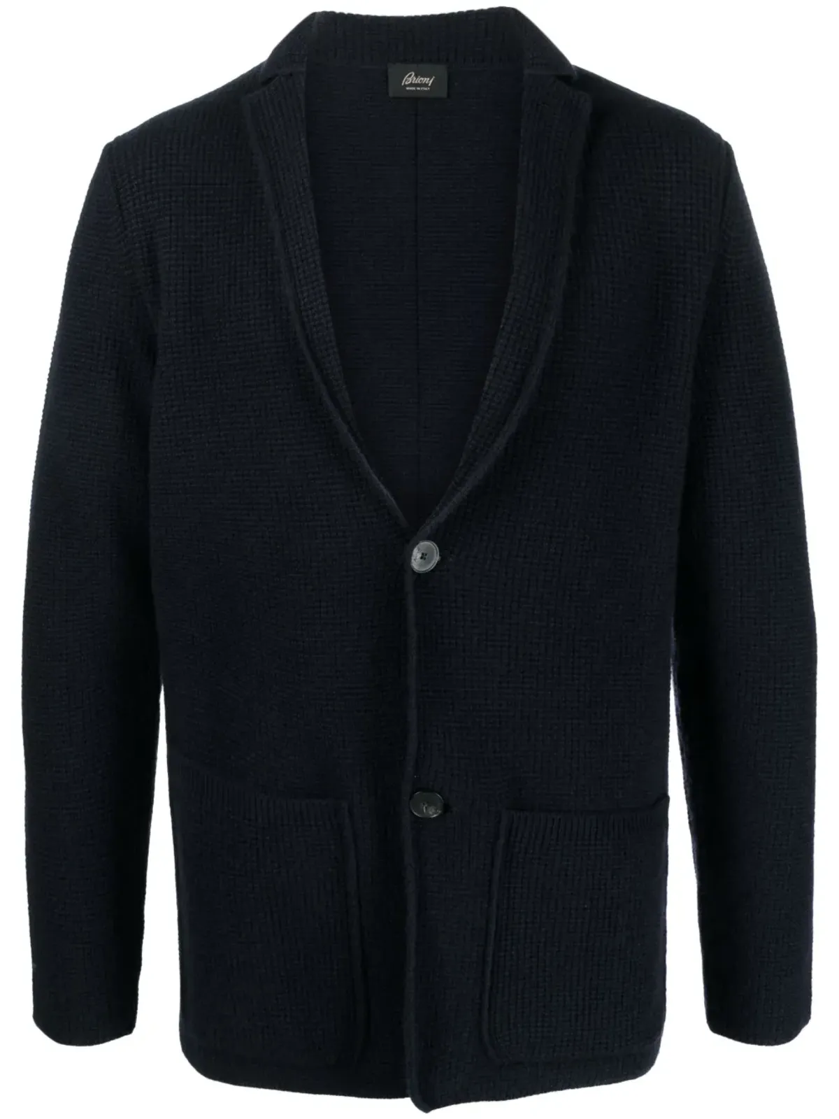 Brioni ワッフルニットボタンアップカーディガン - 画像1