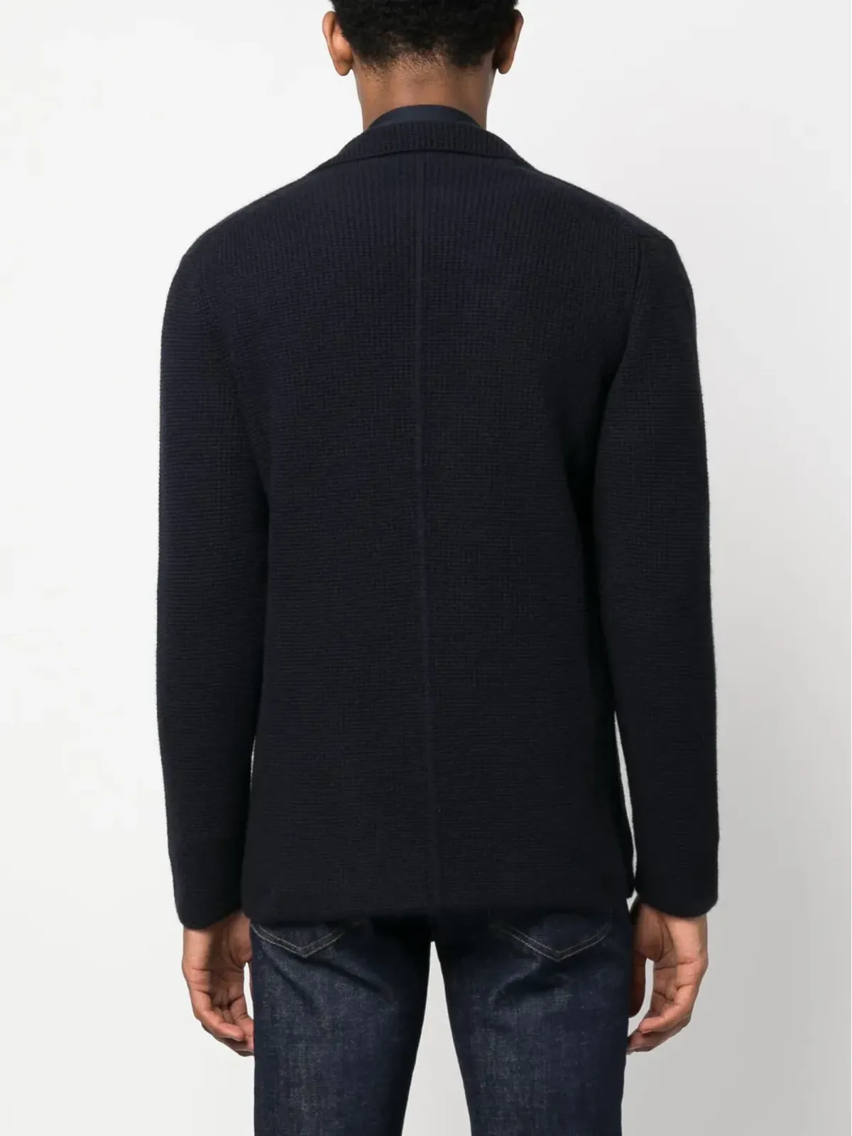 Brioni ワッフルニットボタンアップカーディガン - 画像4