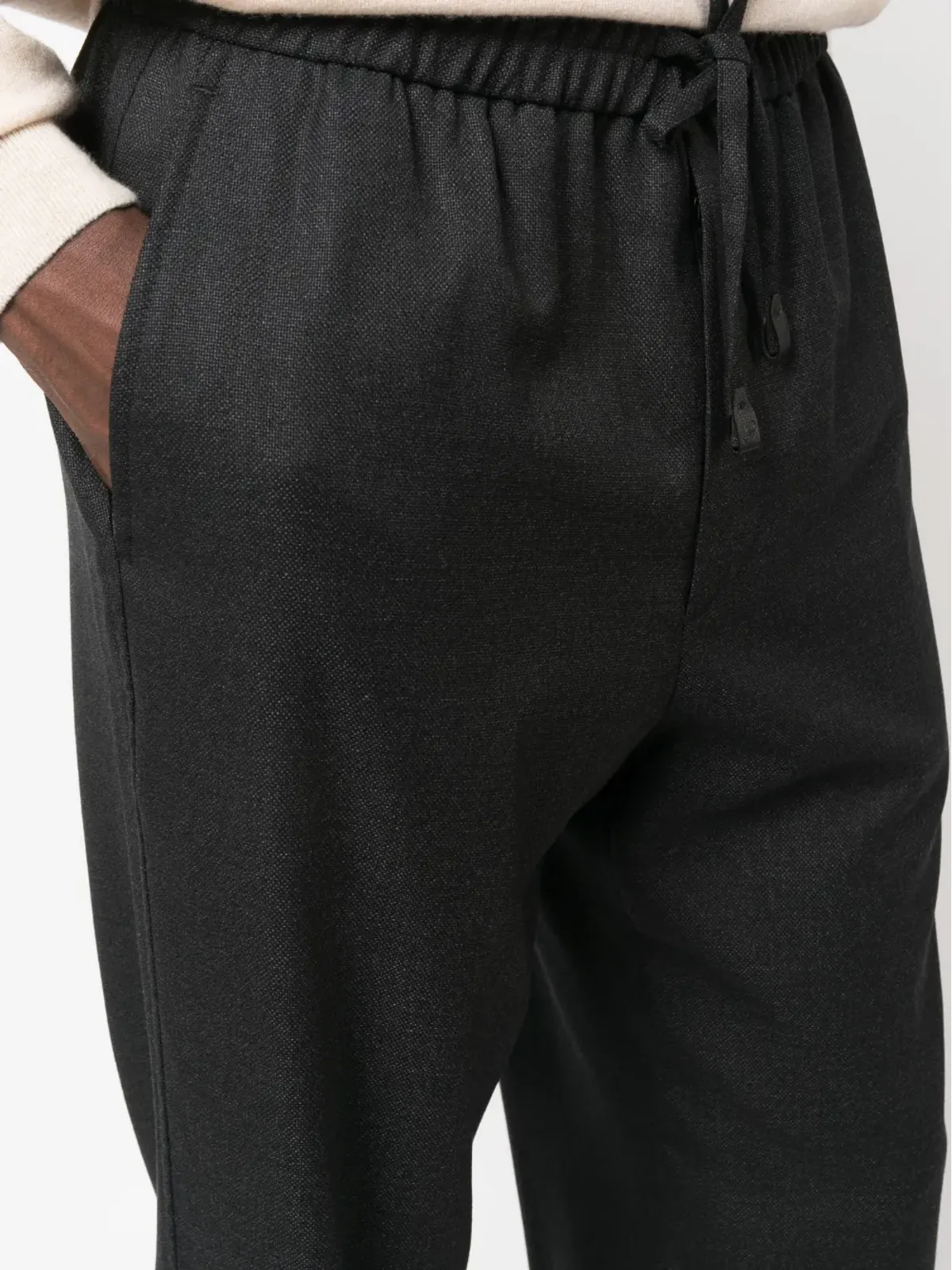 Brioni ドローストリングウエスト ウールパンツ - 画像5