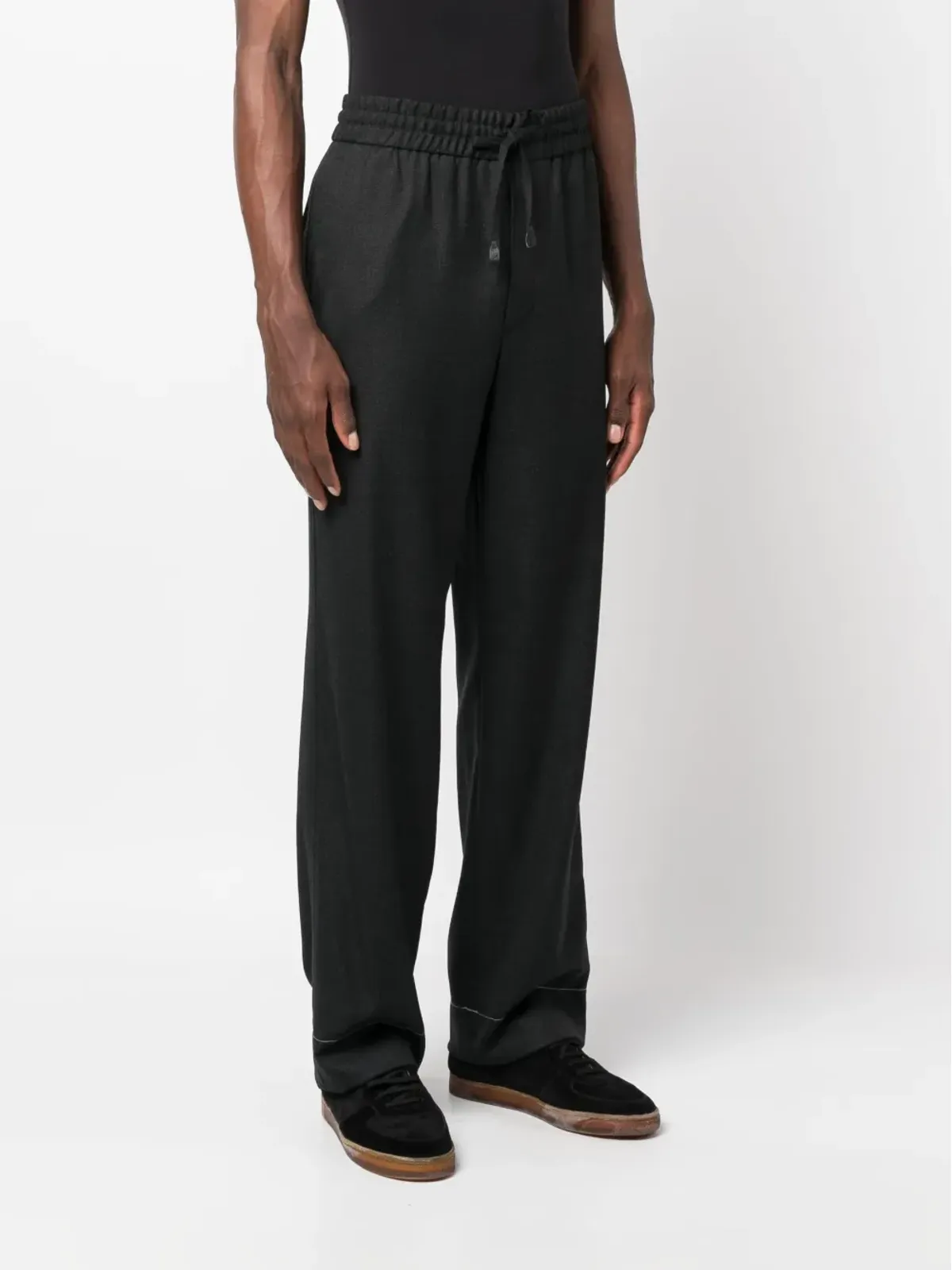 Brioni ドローストリングウエスト ウールパンツ - 画像3