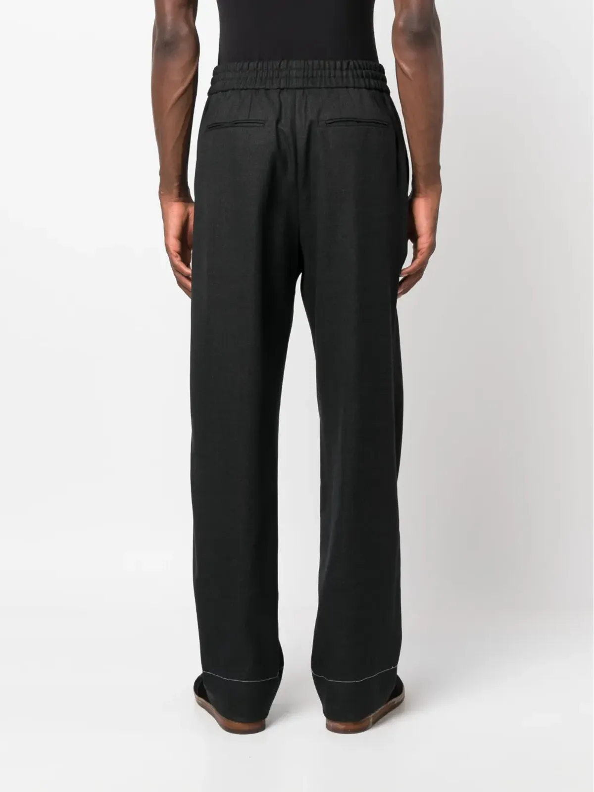 Brioni ドローストリングウエスト ウールパンツ - 画像4