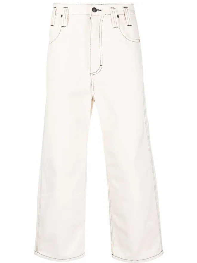 Eckhaus Latta Eckhaus Latta ワイドレッグ クロップドパンツの商品画像