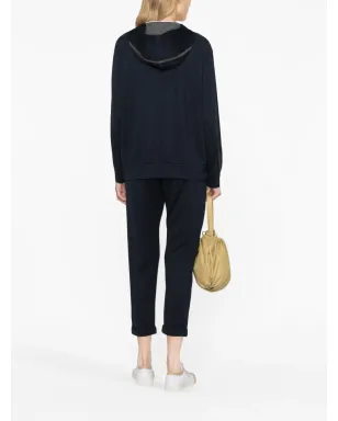 Brunello Cucinelli モニリ装飾ジップフーディ - サムネイル4