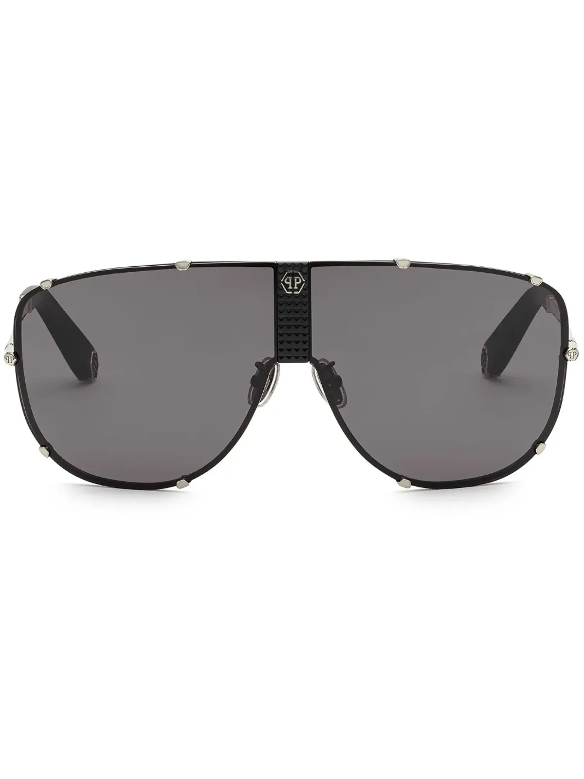 Philipp Plein Eyewear スタッドパイロットフレーム サングラス - 画像1