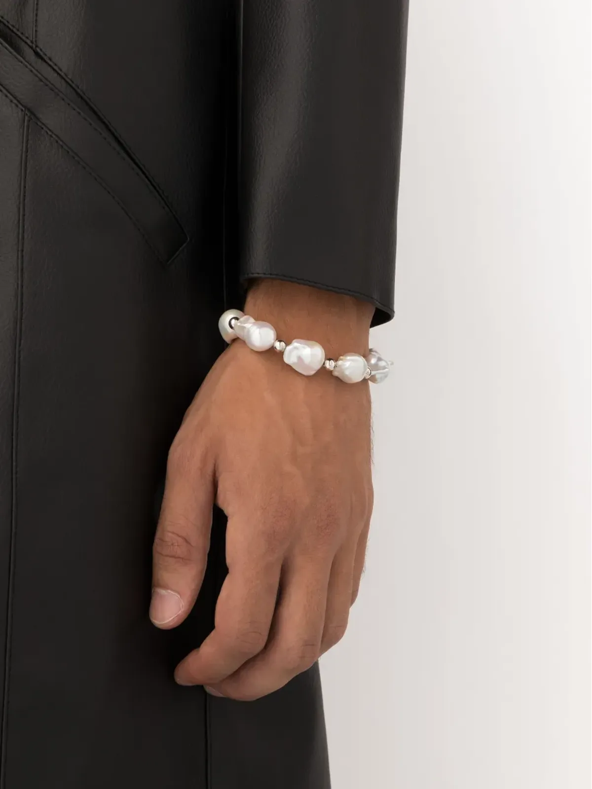 A Sinner in Pearls ファイアボールビーズパール ブレスレット - White - 画像2