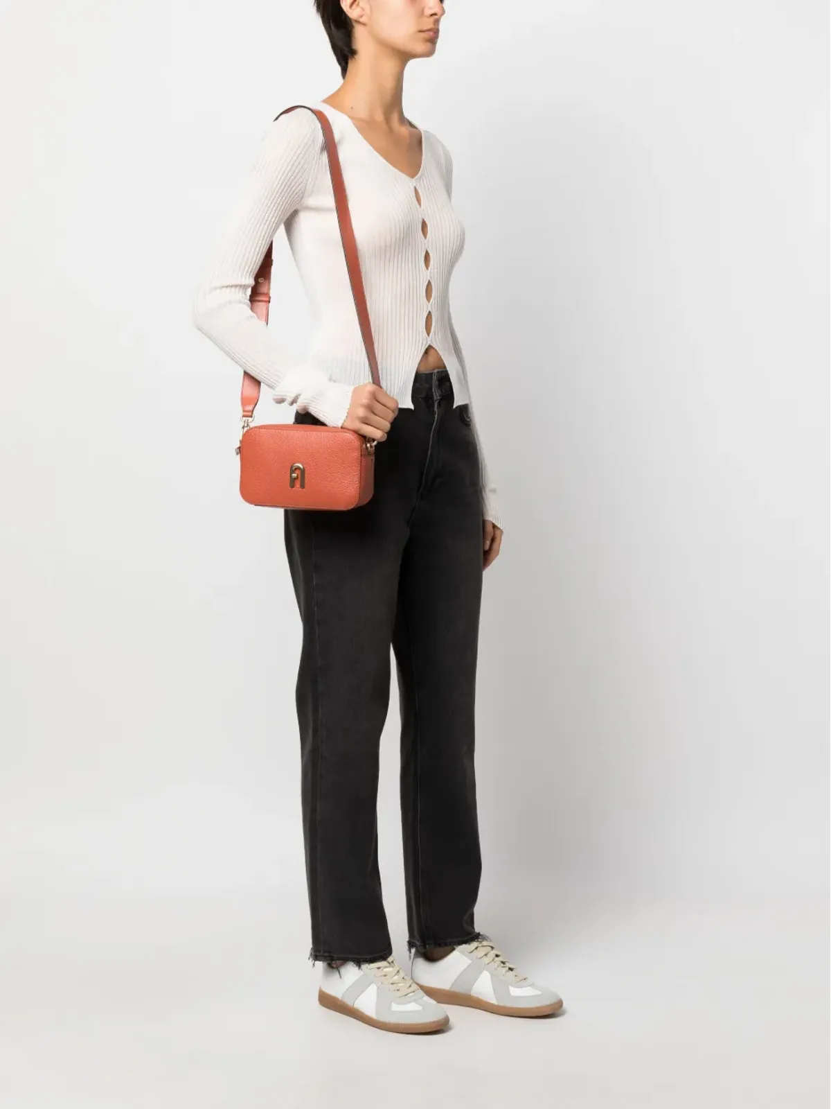 Furla ミニプリムラ レザー クロスボディバッグ - 画像2