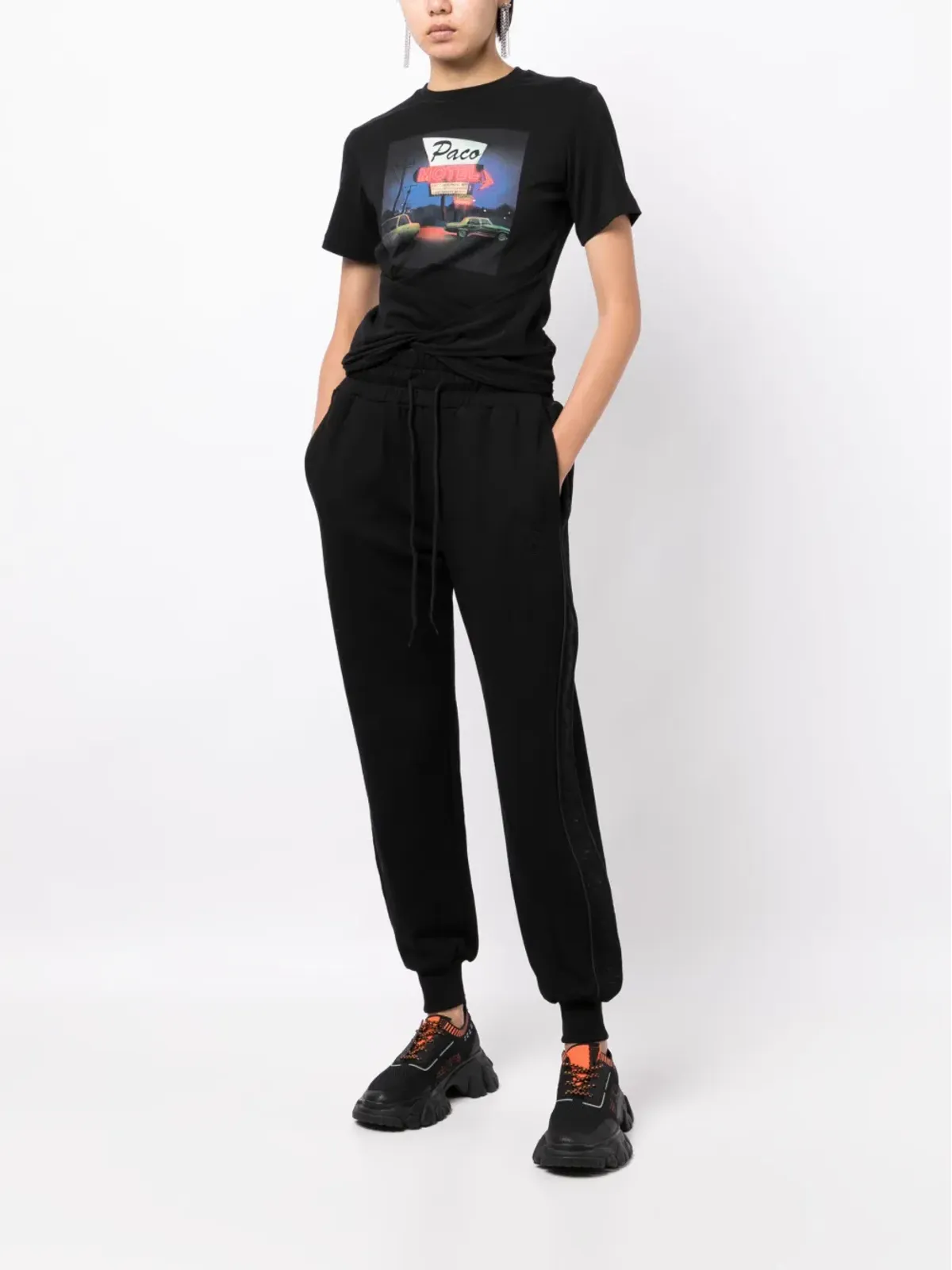 Youths In Balaclava サイドストライプ コットン トラックパンツ - 画像3