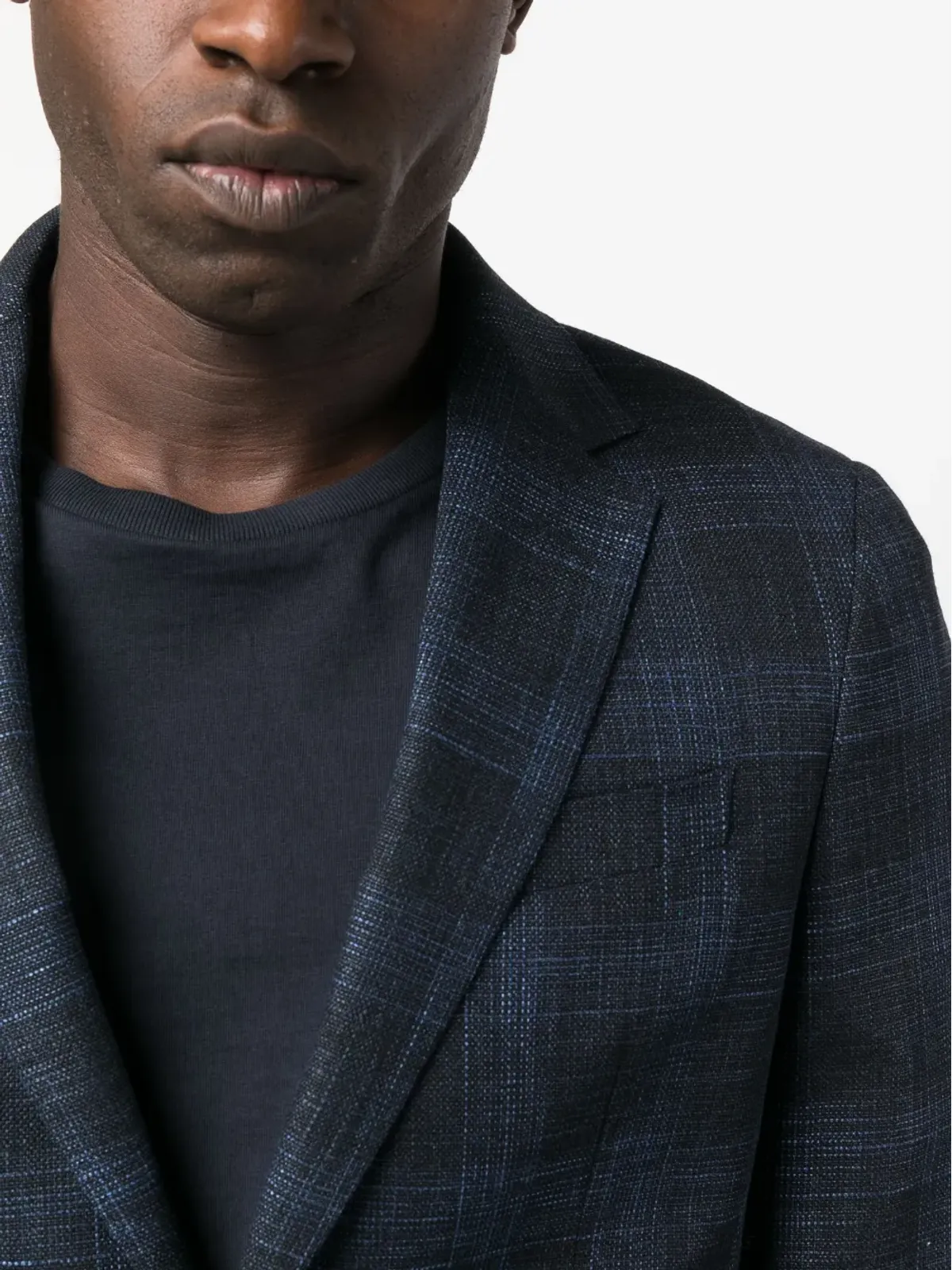 Zegna チェック柄シングルブレストブレザー - 画像5