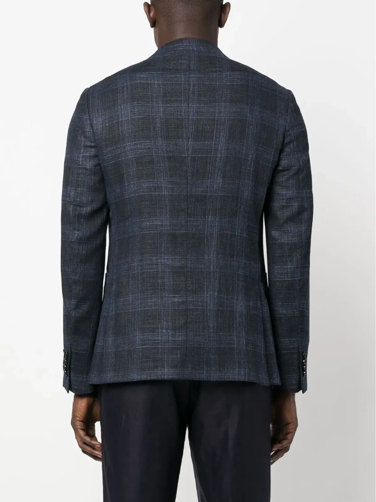Zegna チェック柄シングルブレストブレザー - 画像4