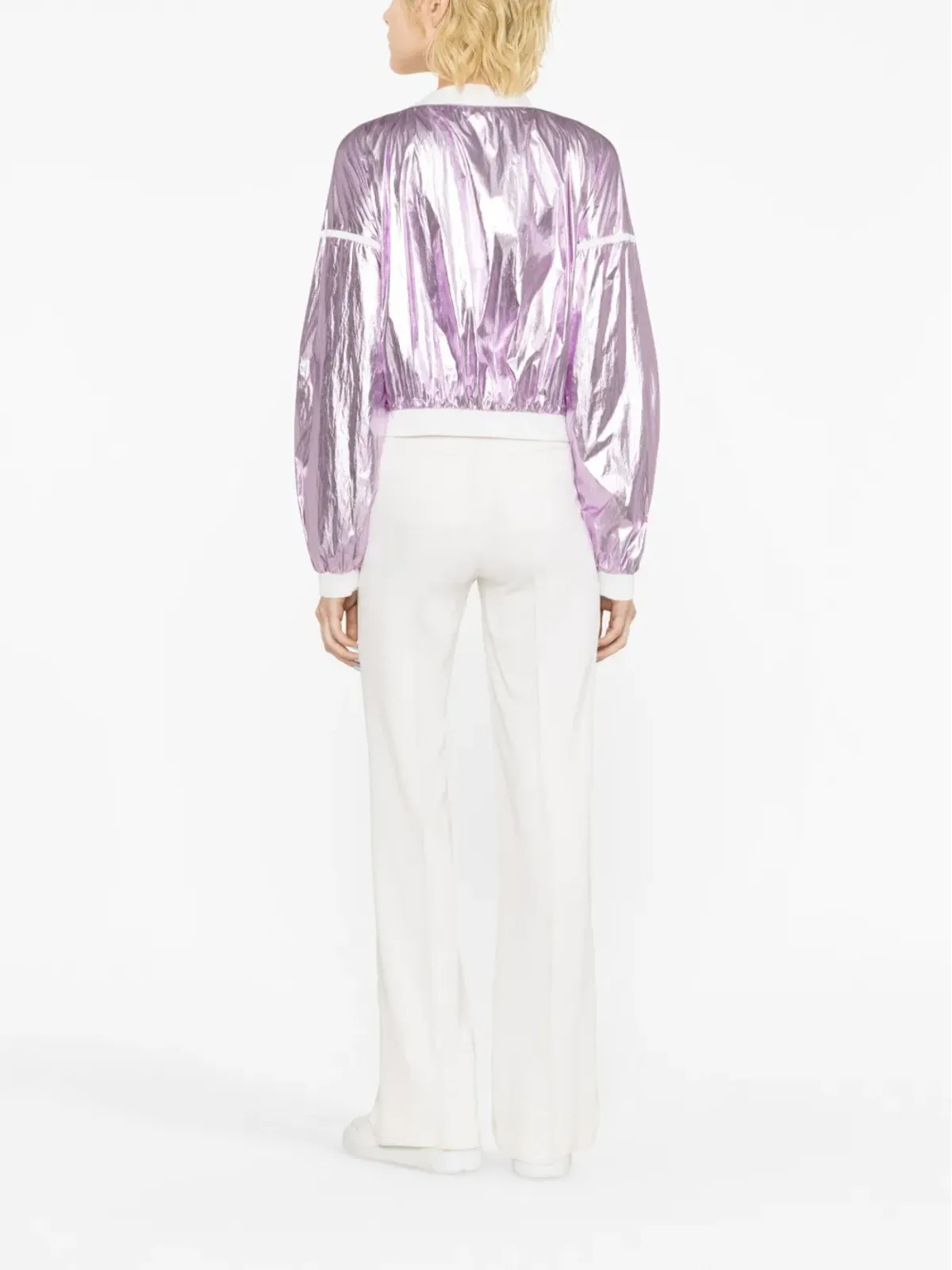 TOM FORD メタリック クロップド ボンバージャケット - 画像3