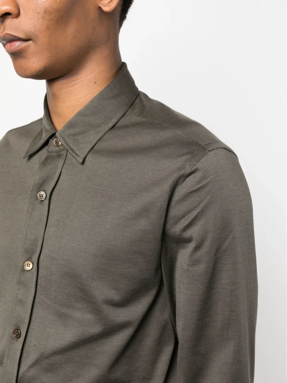 Brioni 長袖ボタンアップシャツ - 画像5