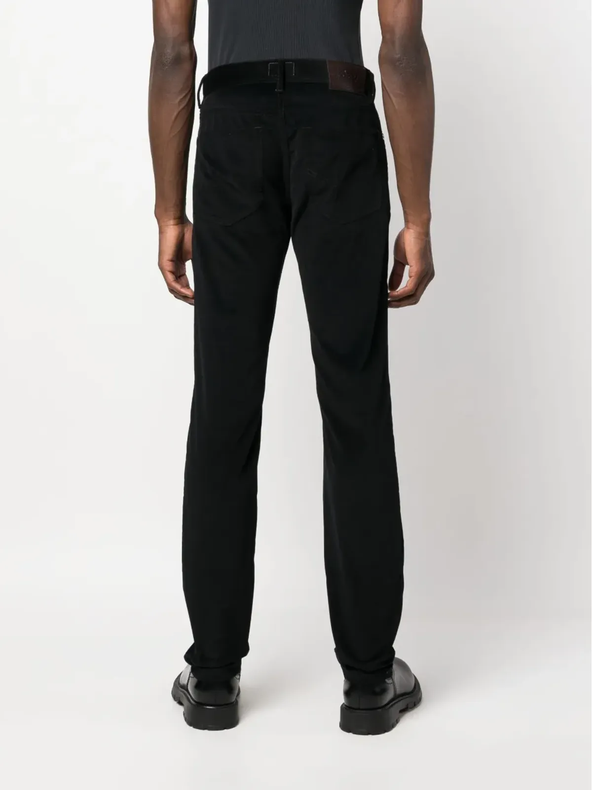 Brioni SN Meribelストレートレッグ コットンパンツ - 画像4