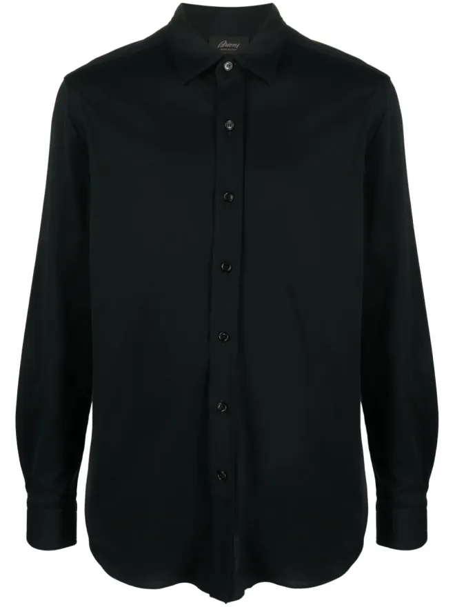 Brioni Brioni スプレッドカラー コットンシャツの商品画像