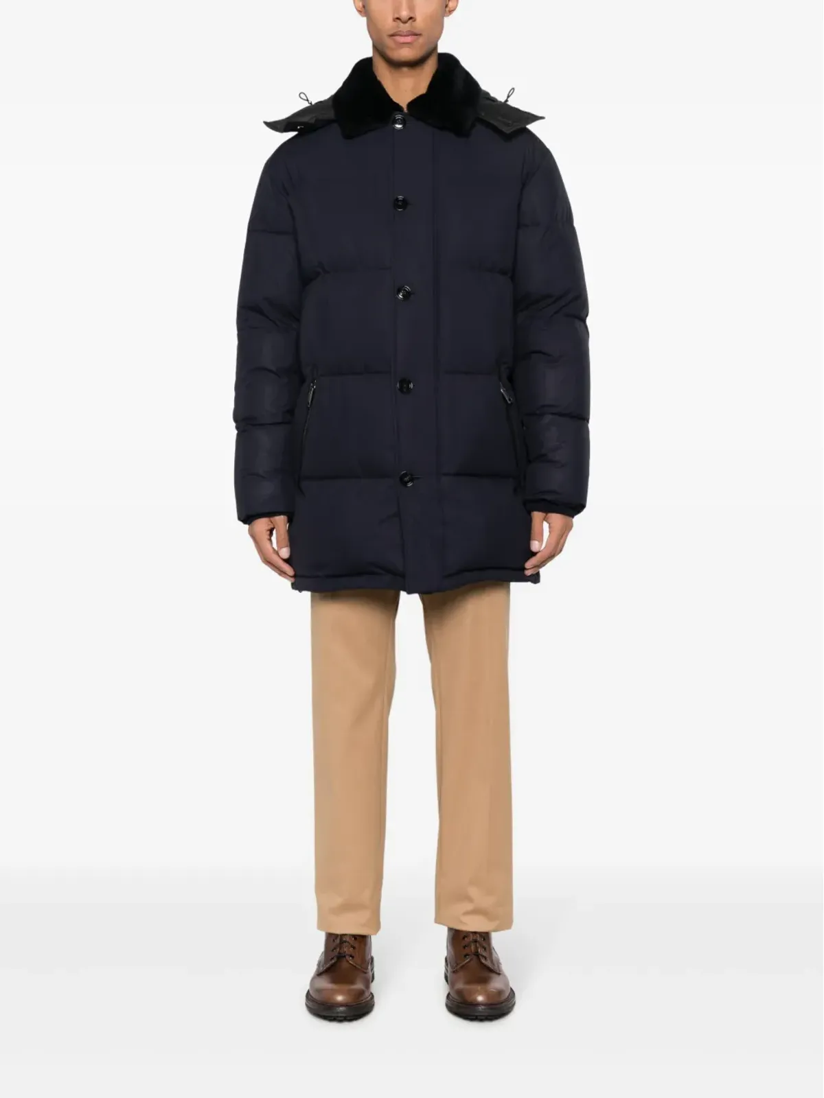 Brioni パディッドダウンコート - 画像2